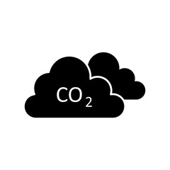 Co2, ecology, cloud icon.vector flat trendy style illustration on white background..eps