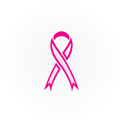 breast cancer awareness,ribbon logo vector template-vector