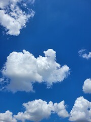 blue sky with clouds