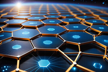 Obraz premium Graphene material concept