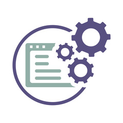 Webpage Optimization Flat Icon Vector Illustration | Marketing And SEO Icon