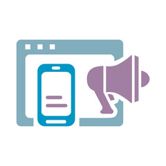Social Media Marketing Flat Icon Vector Illustration | Marketing And SEO Icon