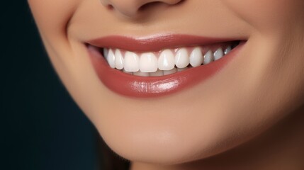 woman's smile design for orthodontics in high quality
