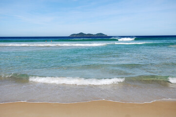 Lopes Mendes Beach, located on Ilha Grande in the state of Rio de Janeiro.