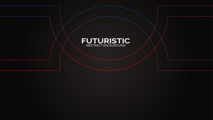 Futuristic abstract background. Glowing circle lines design. Modern shiny blue and pink geometric lines pattern. Future technology concept. Suit for poster, banner, cover, presentation, website, flyer