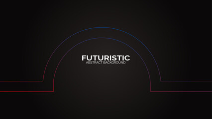 Futuristic abstract background. Glowing circle lines design. Modern shiny blue and pink geometric lines pattern. Future technology concept. Suit for poster, banner, cover, presentation, website, flyer