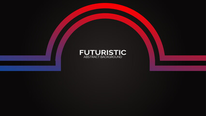 Futuristic abstract background. Glowing circle lines design. Modern shiny blue and pink geometric lines pattern. Future technology concept. Suit for poster, banner, cover, presentation, website, flyer