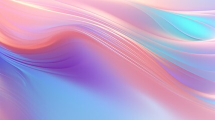 Fototapeta premium Iridescent Waves of Abstract Silk Background or Webpage