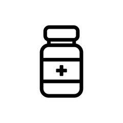 Medicine Bottle Icon - Vector : Medical Theme, Pharmaceutical Theme, Healthcare Theme, Infographics and Other Graphic Related Assets. SHOTLISThealth.