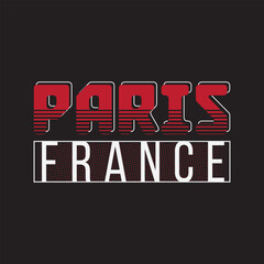 Paris stylish t-shirt and apparel abstract design. Vector print, typography, poster