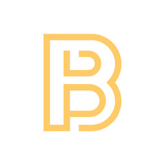 Monogram initial b letter mark logo design. Monogram design vector b logo. Monogram initial letter mark b logo. Design simple b monogram