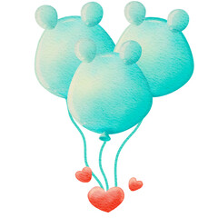 cute bear balloons.