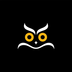 Owl Face Logo Concept