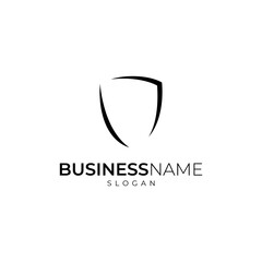Shield Frame Minimalist Logo Template