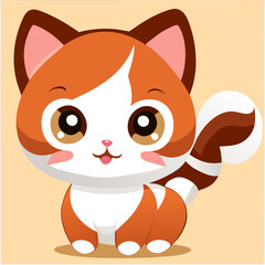 cute cat, Small pet, kawaii cat