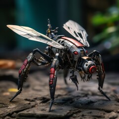 Fototapeta premium Unmanned Mosquito Spy in Warfare