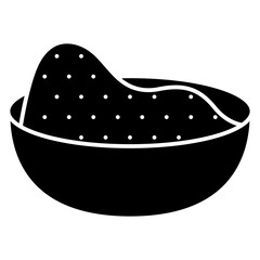 flour in bowl icon