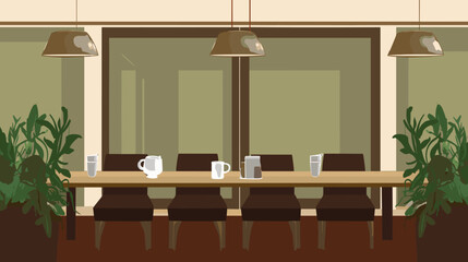 Concept vector illustration of business meeting.