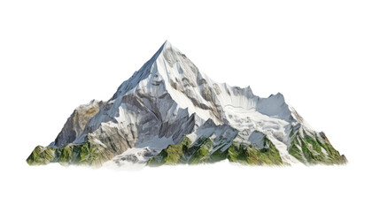 landscape in the mountains isolated on transparent background cutout - obrazy, fototapety, plakaty
