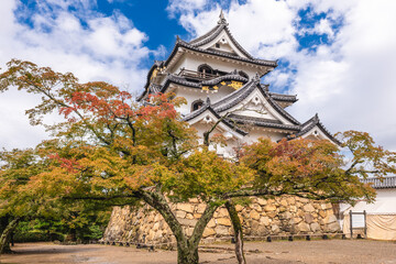 Naklejka premium Tenshu of Hikone Castle located in Hikone city, Shiga, japan