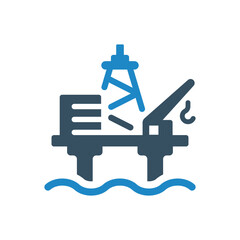 offshore, petroleum icon vector illustration