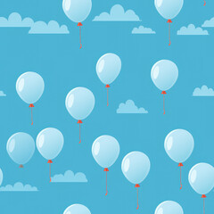Balloons party colorful celebration repeat pattern