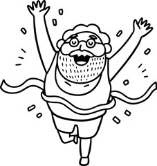 happy and healthy senior.