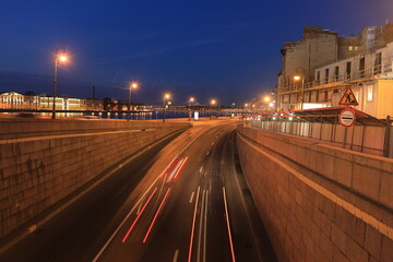 night view of the city