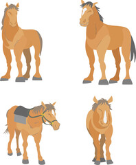 色々な馬の素材