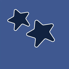 christmas star Blue Stars Pair of Stars