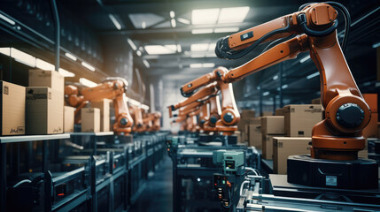 Fototapeta premium Robotic Arm Generative Ai