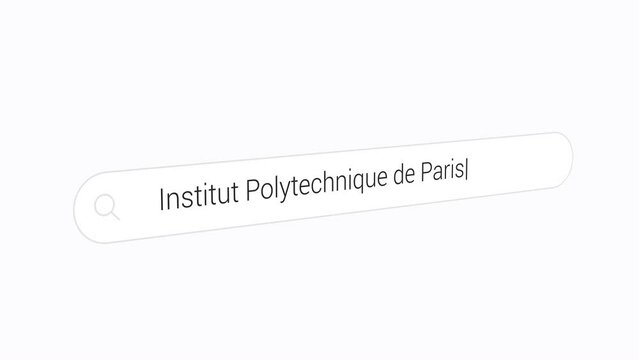 Typing Institut Polytechnique de Paris on the Seach Engine