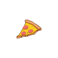 Apizza slice isolated vector graphics