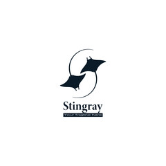 stingray logo design vector graphics