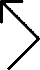 Arrow 93 Line Icon pictogram symbol visual illustration