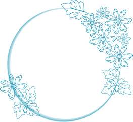 Flower  sketch vector set wild collection