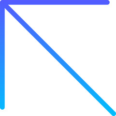 Arrow 83 Line Gradient Icon pictogram symbol visual illustration