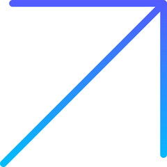 Arrow 84 Line Gradient Icon pictogram symbol visual illustration