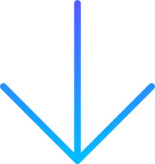 Arrow 87 Line Gradient Icon pictogram symbol visual illustration
