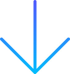 Arrow 87 Line Gradient Icon pictogram symbol visual illustration