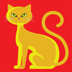 cat and mouse, illustration of a Halloween background