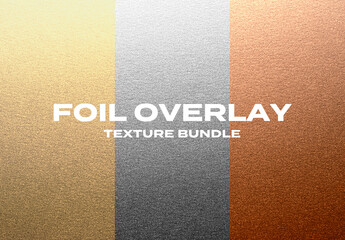 Hot Foil Metal Gold Silver Bronze Paper Overlay Texture Bundle Pack