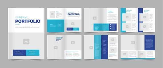 Fototapeta na wymiar Creative company portfolio template design.