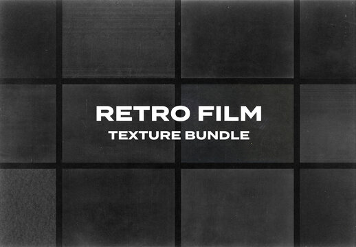 Retro Film Frame Vintage Overlay Texture Bundle Pack