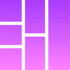 Layout 3 Glyph Gradient Icon pictogram symbol visual illustration