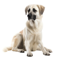 Anatolian Shepherd isolated on transparent background,transparency 