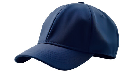 Navy cap mockup isolated on transparent background,Transparency 