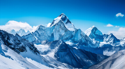 Bring to life the formidable grandeur of Mount Everest, the highest peak on Earth.