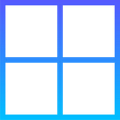 Naklejka premium Layout 47 Line Gradient Icon pictogram symbol visual illustration