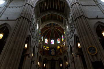 View to interior  in Catedral de Santa María la Real de la Almudena